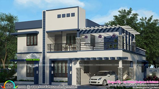 2675 sq-ft modern mix house plan