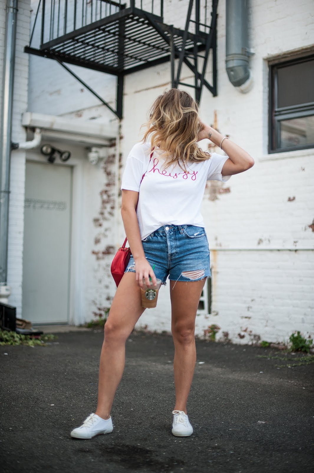 Her Name Is Sylvia: rocking a graphic tee