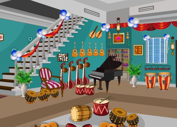 knfGame Escape From Musical Instruments Shop Walkthrough