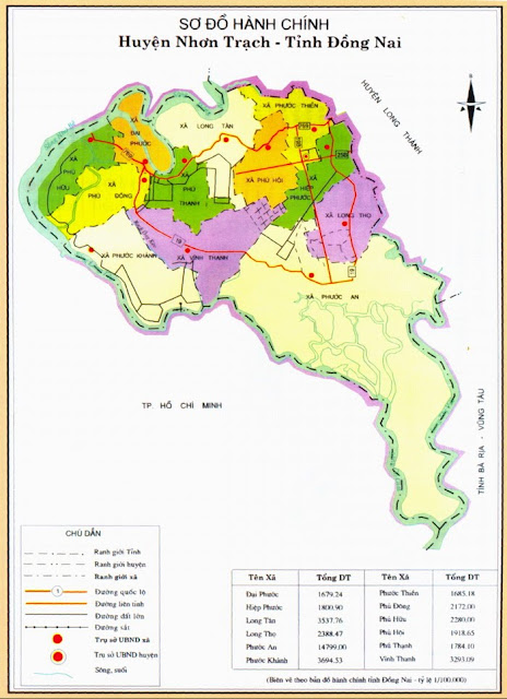 Bản đồ Xã Hiệp Phước, Huyện Nhơn Trạch, Tỉnh Đồng Nai
