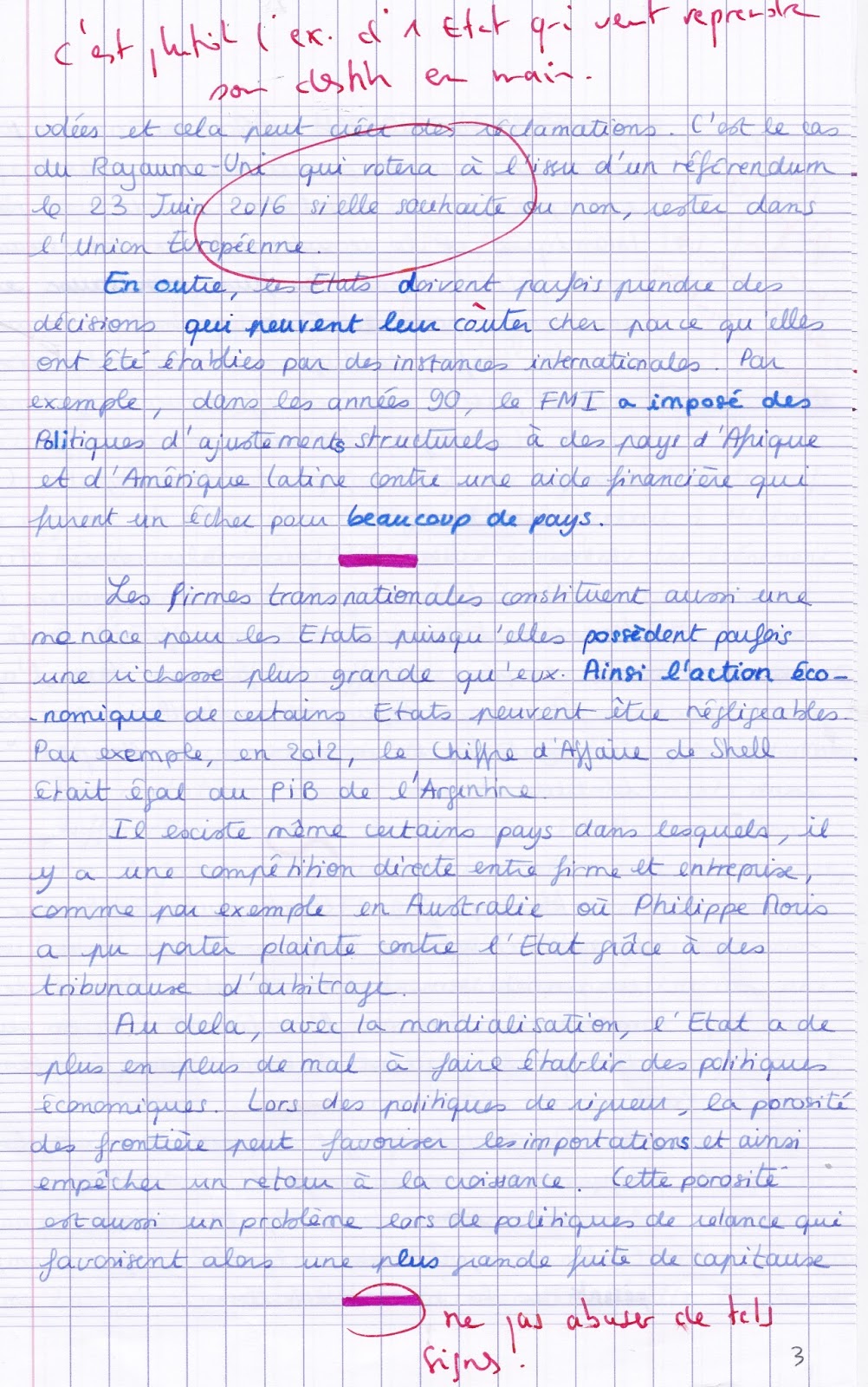 Dissertation commentaire histoire