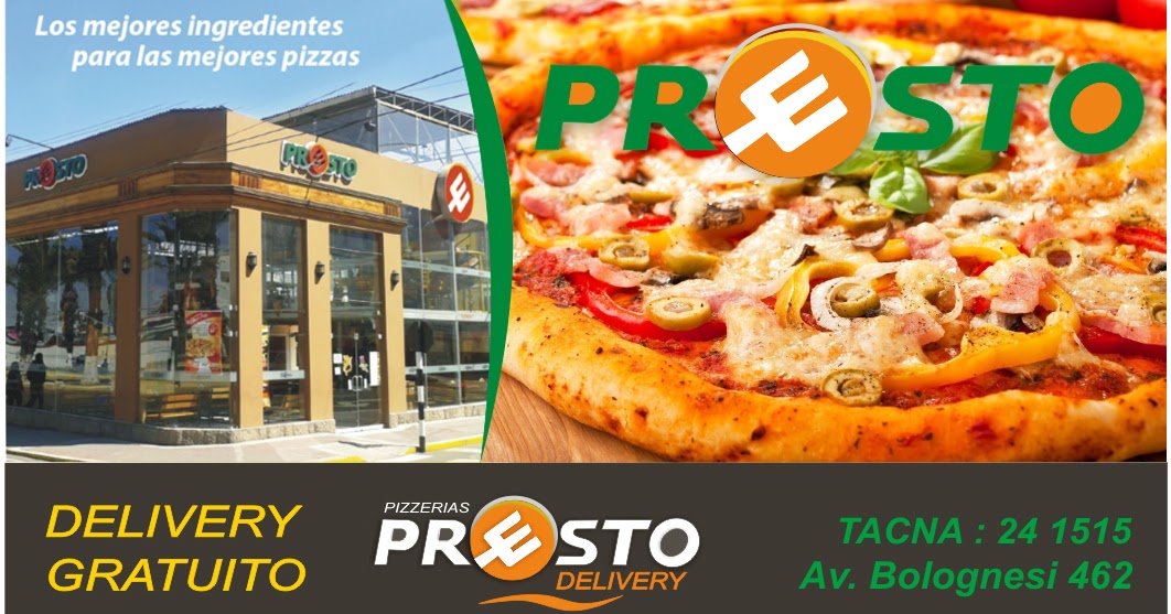 servicios que ofrece Tacna Perú PIZZERIA PRESTO DE TACNA