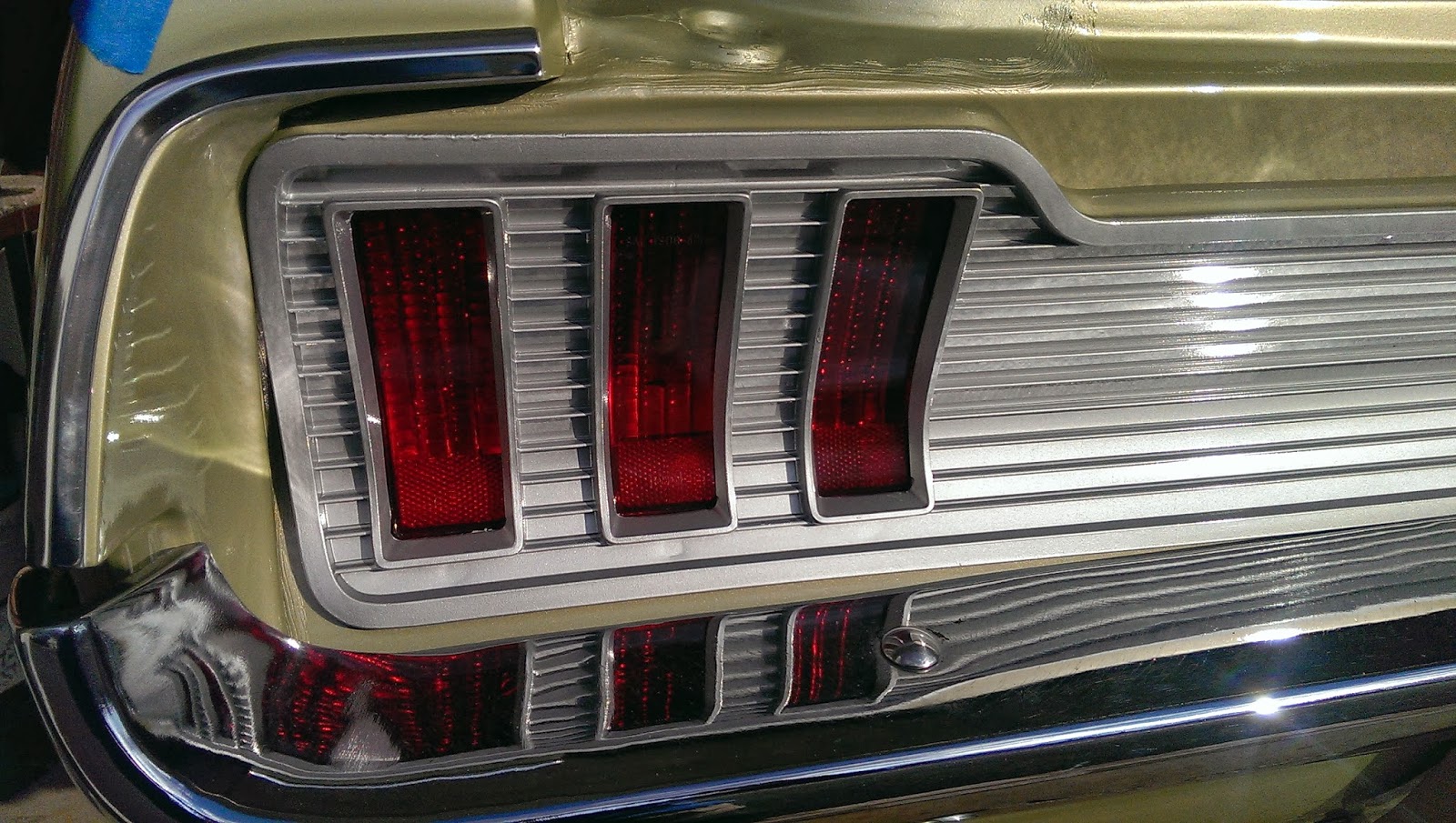 '67 Mustang Renovation Project Installing Rear Applique Panels '67 Mustang Renovation Project Installing Rear Applique Panels