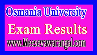 Osmania University OE Oct 2016 Exam Results Osmania University OE Oct 2016 Exam Results
