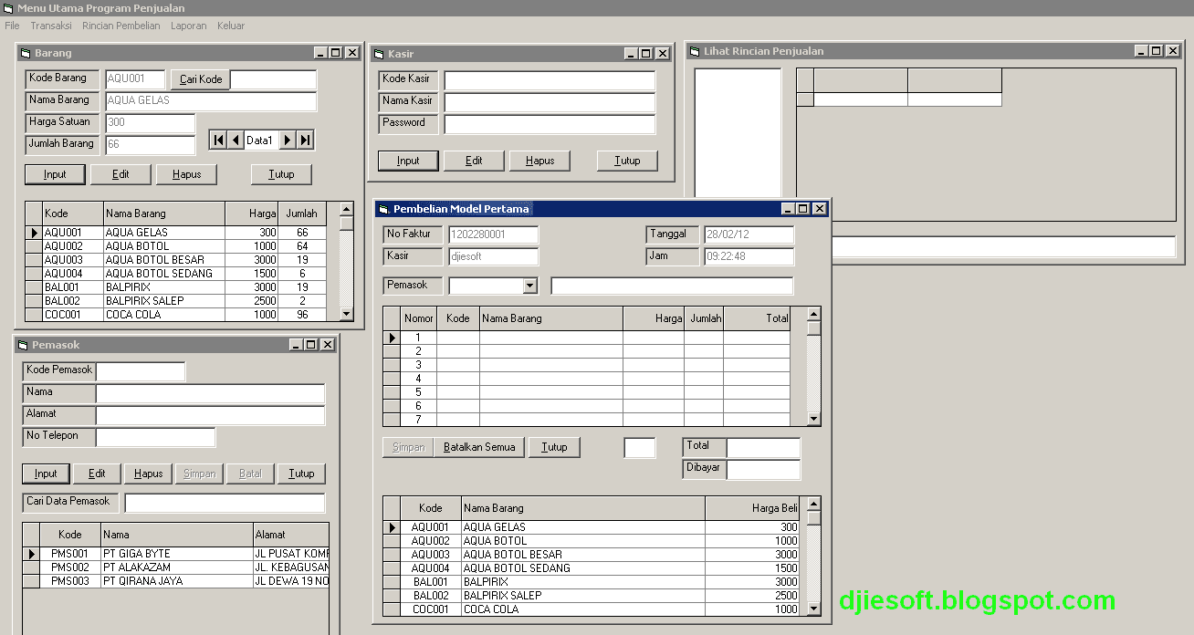 contoh database penjualan wood scribd indo