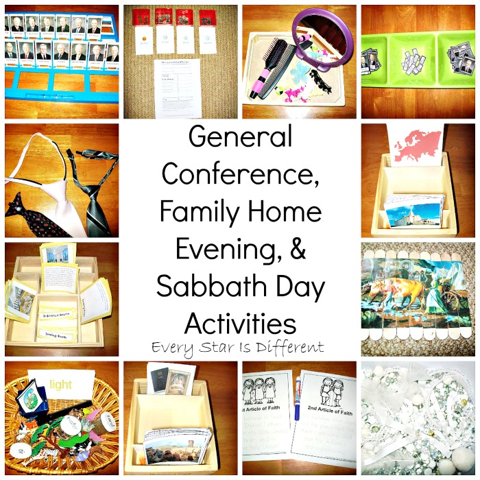 general conference family home evening sabbath day activities for