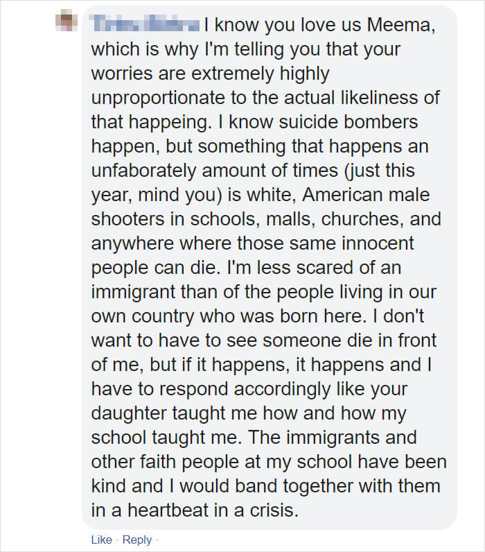 Teenage Girl Responds Brilliantly To Her Grandmother's Facebook Posts About Politics And Religion