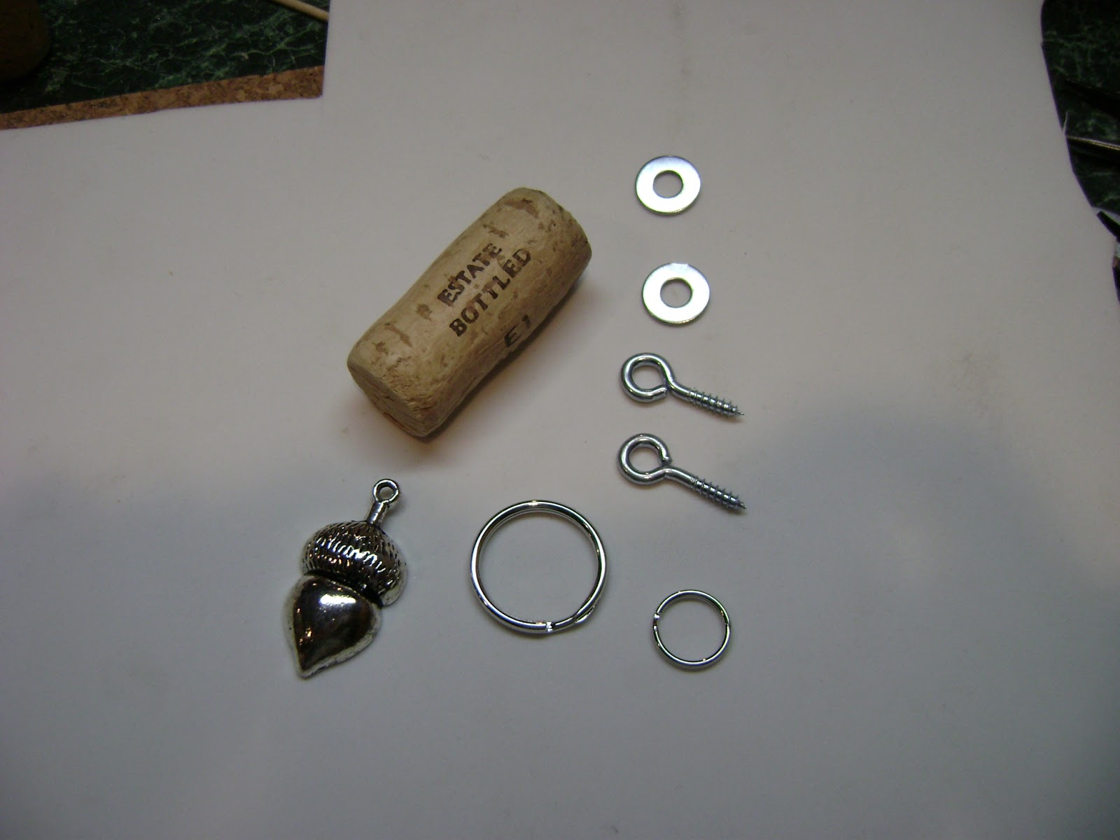 intuitive crafter Wine Cork Keychain Tutorial