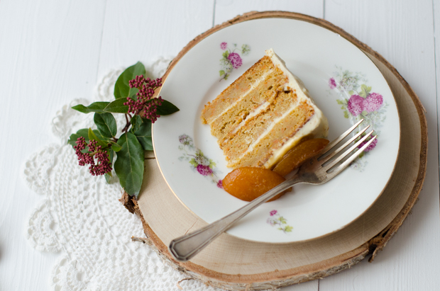 Layer cake carotte abricot et glaçage cream cheese Layer cake carotte abricot et glaçage cream cheese