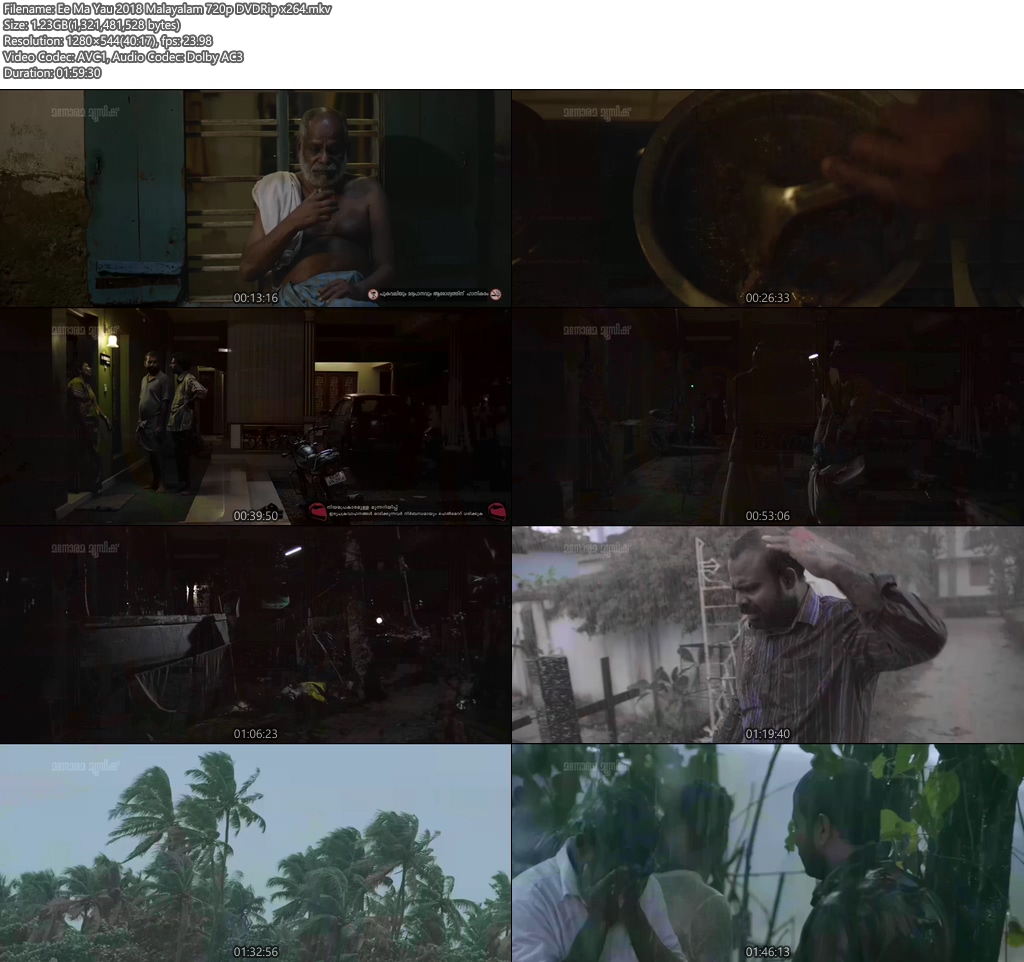 Ee Ma Yau 2018 Malayalam 720p DVDRip x264 | 480p 300MB | 100MB HEVC Screenshot