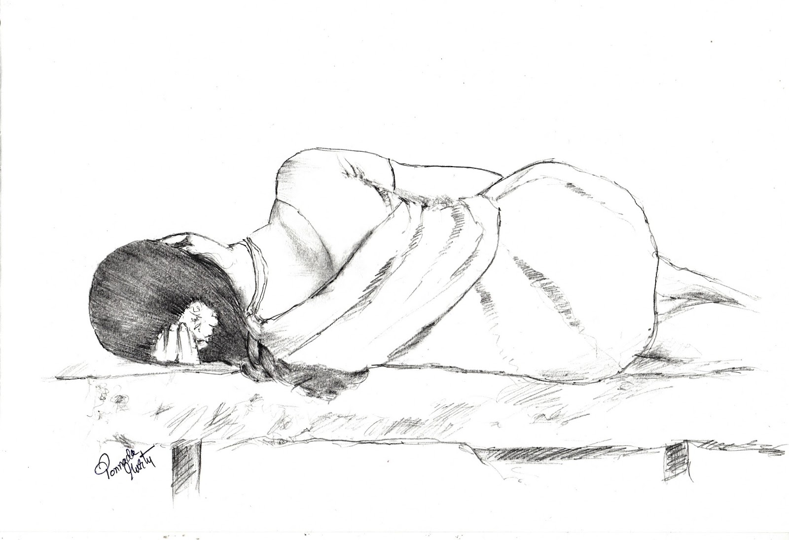 Very Nice and Beautiful Sleeping Girl Sketch Photos — Steemit