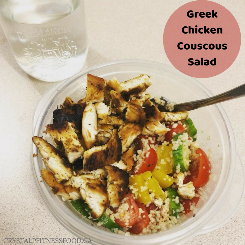 Crystal P Fitness and Food Greek Chicken Couscous Salad