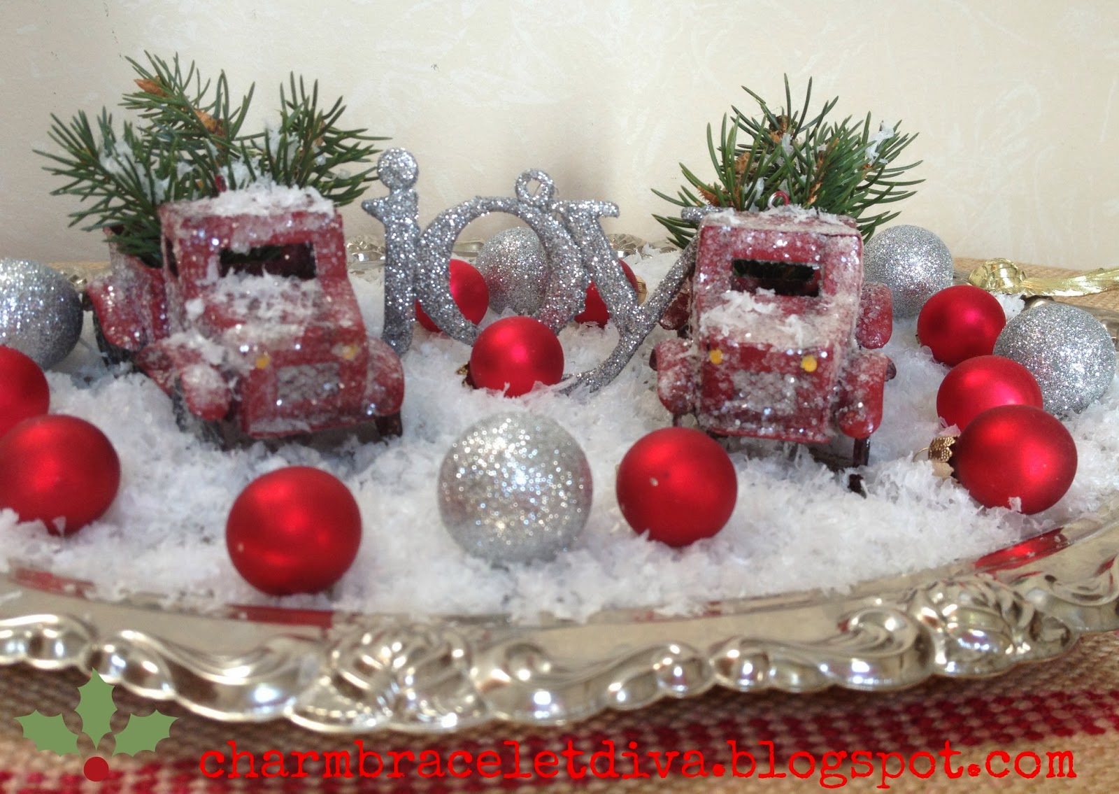 Our Hopeful Home: Christmas Decorating with Mini-Pickup Trucks and