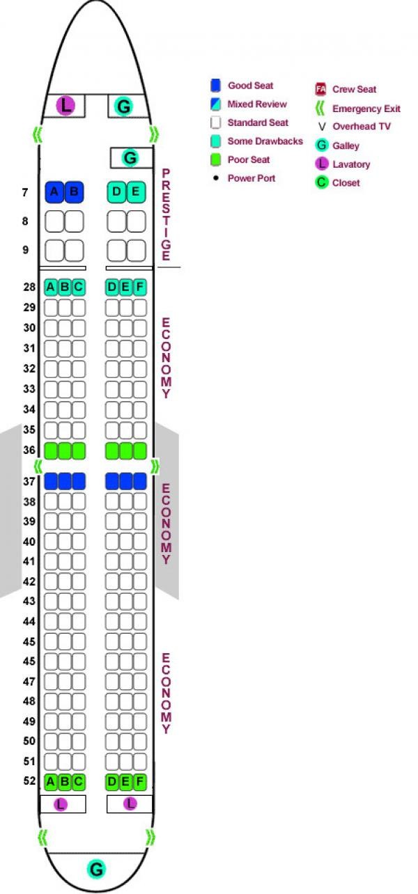 American Airlines Seating Chart 737 800