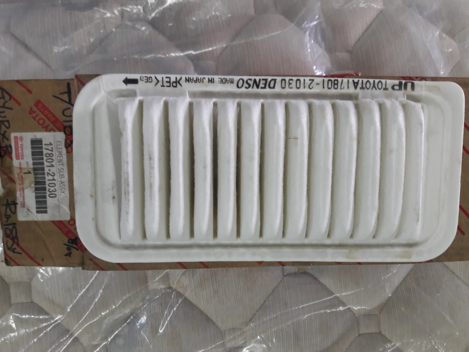 sinmah seng Toyota yaris vitz air filter