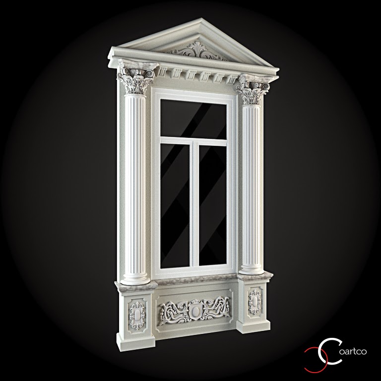 Ornamente Geamuri Exterior Cod: WIN-019 Ornamente Geamuri Exterior, Coloane Decorative, fatade case cu profile decorative polistiren, profile fatada, Model Cod: WIN-019