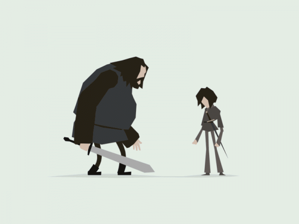 Illustrations minimalistes Game Thrones Jerry