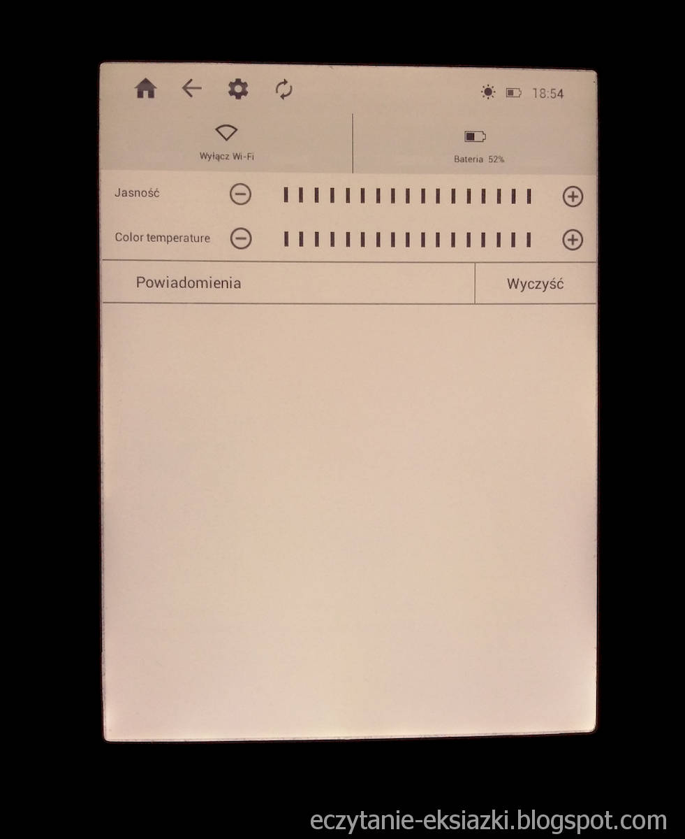 InkBOOK LUMOS – najwyższy poziom jasności i najcieplejsza barwa podświetlenia