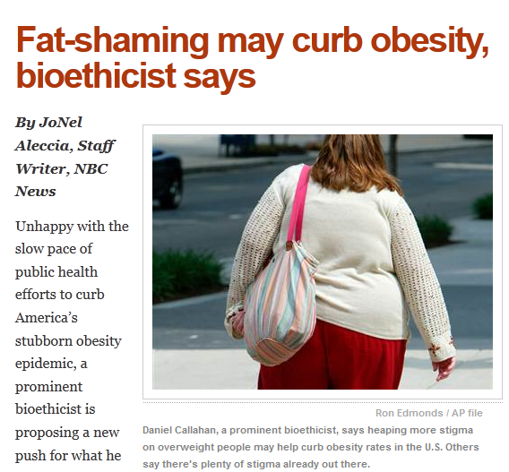 Is fat shaming good picture