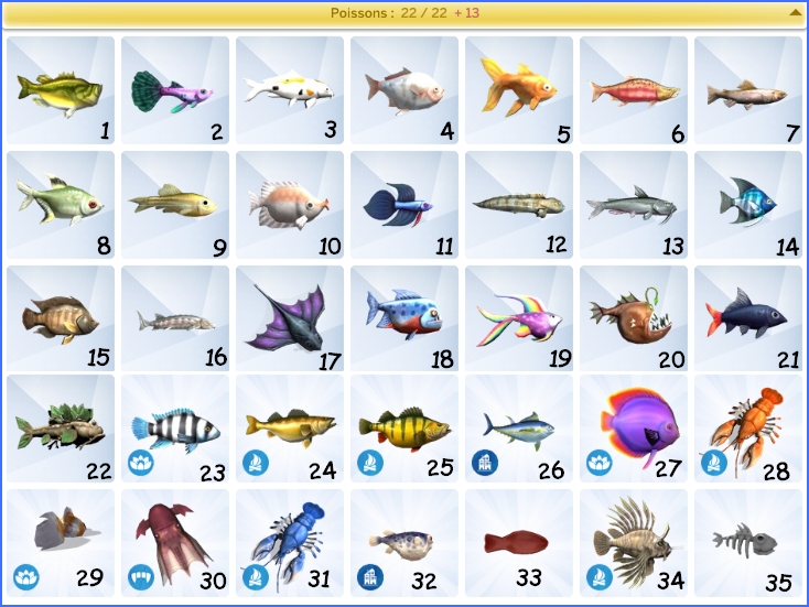 Sims 4 Types Of Fish