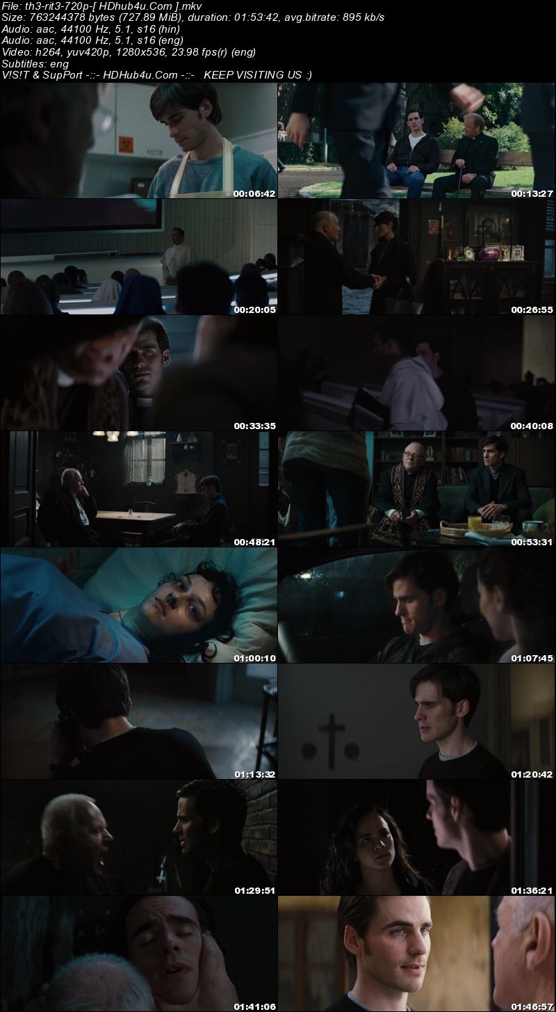 The Rite 2011 Hindi Dual Audio 720p BluRay 700mb Download