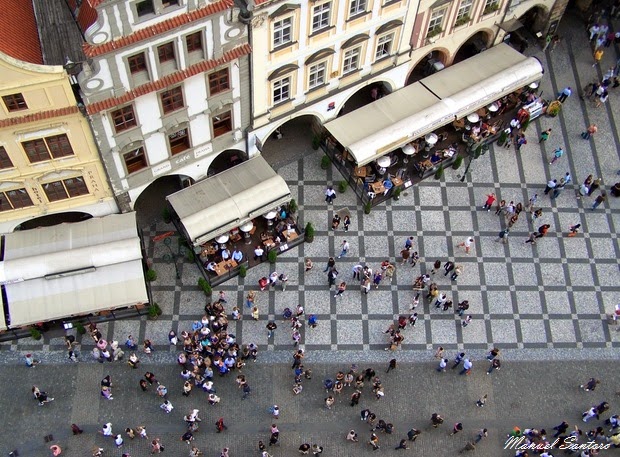 Praga, vista dalla Torre dell'Orologio Praga, vista dalla Torre dell'Orologio