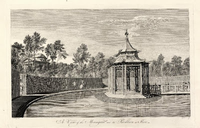 A view of the menagerie and its pavilion at Kew