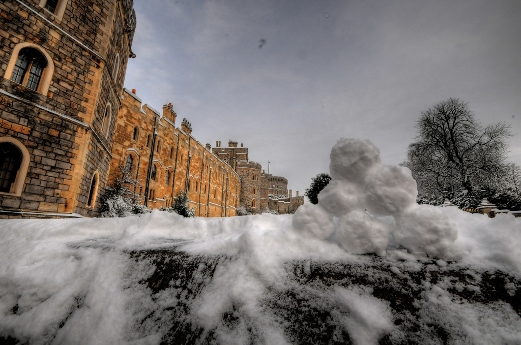 Queens of England Palaces in the Snow Windsor Castle