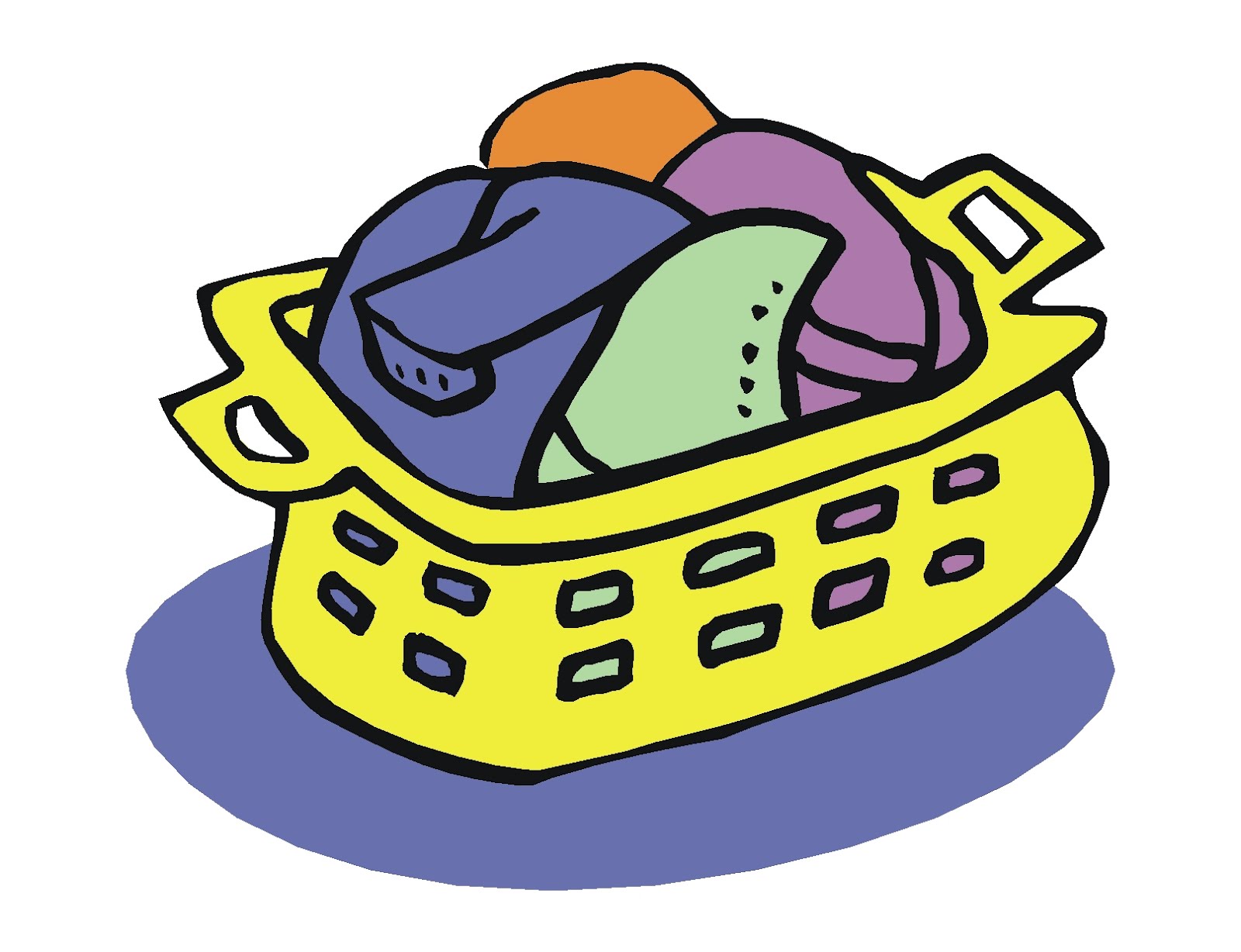 clothes basket clipart - photo #1