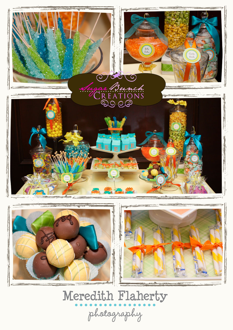 Baby Shower Safari Themed Candy Buffet that is sure to brighten up ...