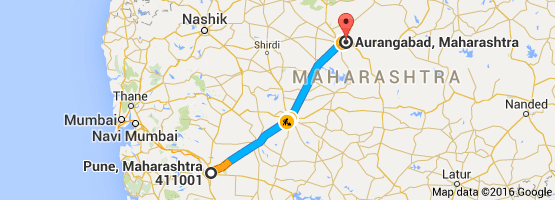 Aurangabad To Pune Map Pune To Aurangabad Distance By Road, By Train By Flights ~ Majhe Maharashtra