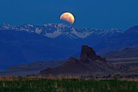 Eclipsed Moon over Wyoming