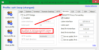 Aktifkan sock/http proxy forwading Aktifkan sock/http proxy forwading