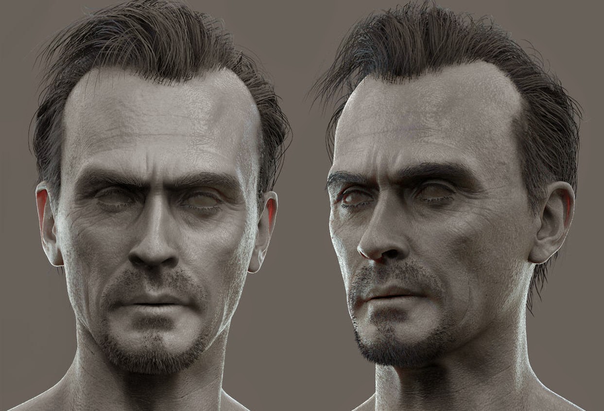 Frank Tzeng - Nathan Drake- Uncharted 4 head and arm details