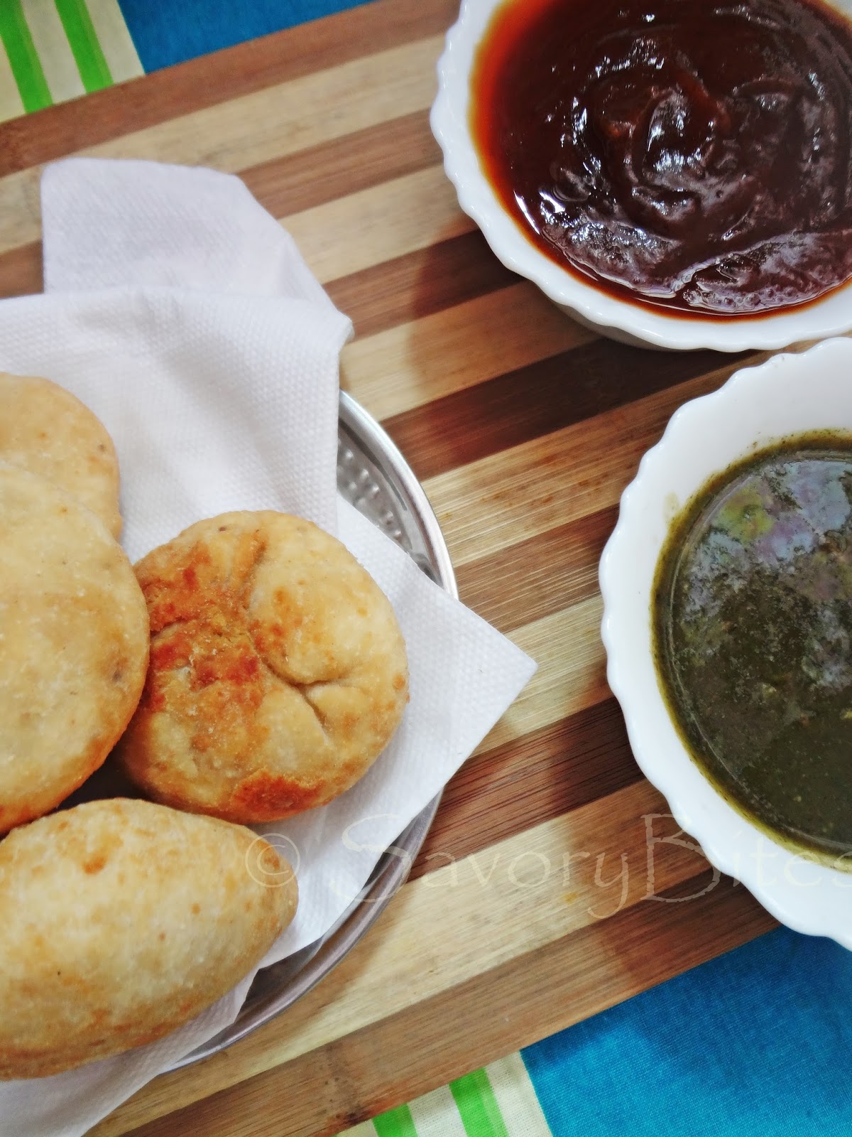 Moong Dal Kachori Chaat snacks