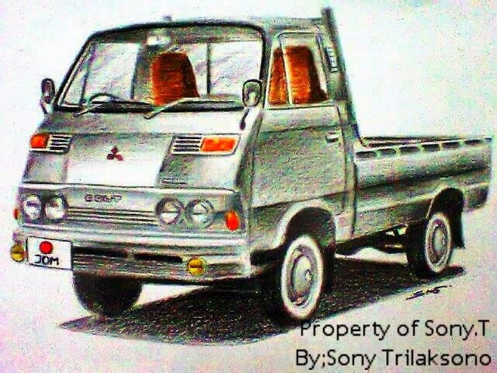 MITSUBISHI COLT T120 Series Painting by Sony Trilaksono 