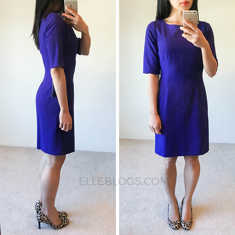 tahari seamed a line dress