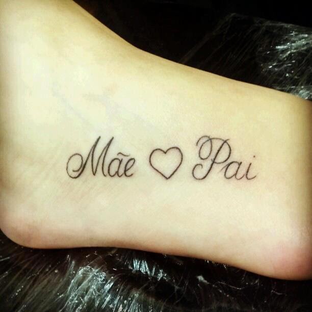 Tatuagem Com Nome Pai E Mae
