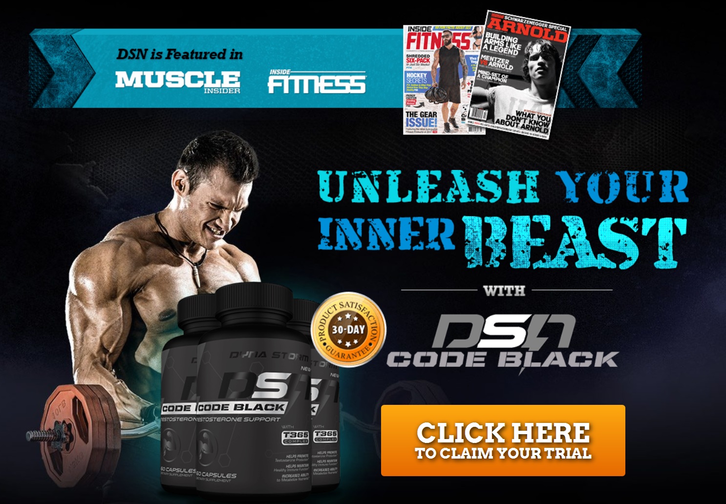 DSN Code Black Get More Strength and Energy Male Muscle Shop