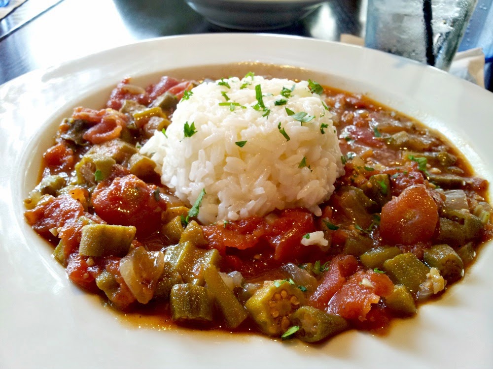 Southern Chat Stewed Okra and Tomatoes at The Public Kitchen and Bar