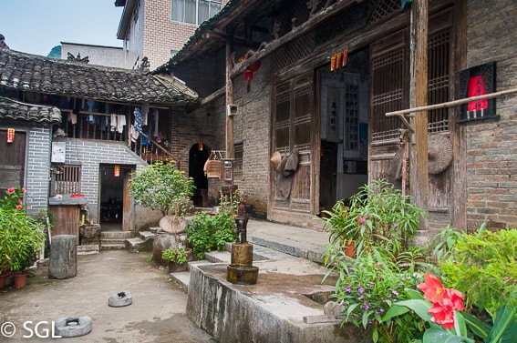 Casa tipica campesina de Yangshou. Viajando por China