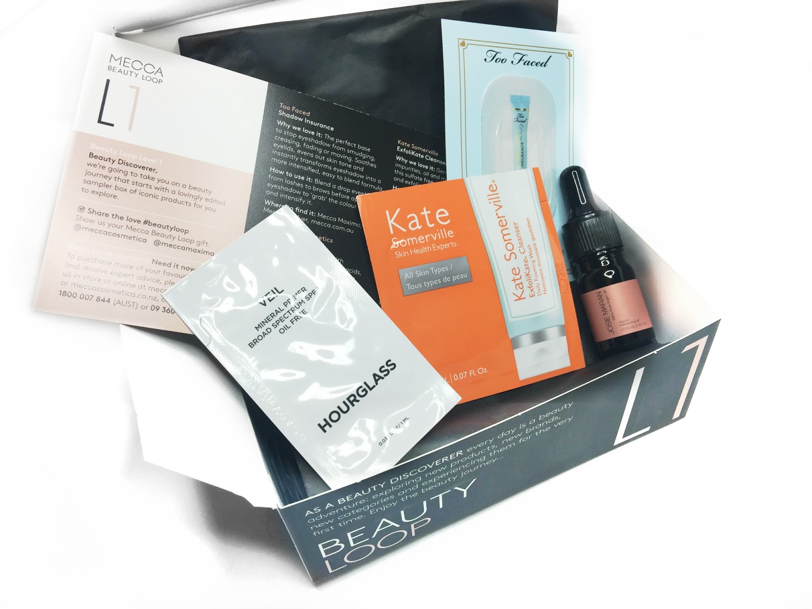 What's Inside the Mecca Level 1 Beauty Loop Box? taken by surprise