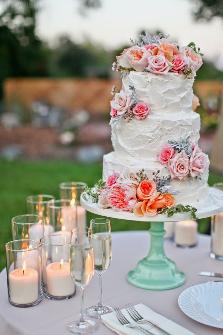 Beautiful Bridal 9 Elegant Spring Wedding Cakes