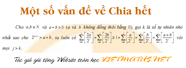 tài liệu hay về chia hết của lê đức hòa, tai lieu hay va kho ve chia het