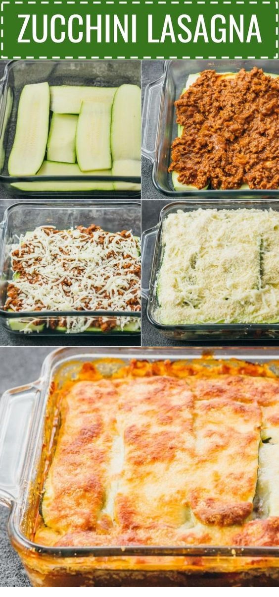 Zucchini Lasagna With Ground Beef