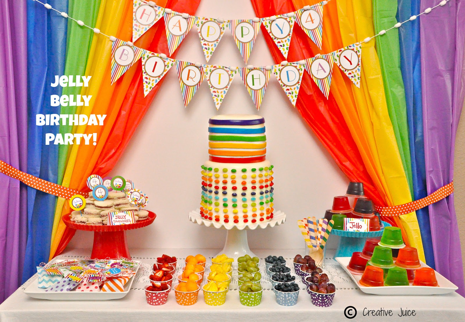 Jelly Bean Birthday Party Ideas -  via BirdsParty.com