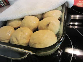 Easy Hot Cross Buns by Renee's Kitchen Adventures in pan ready to rise