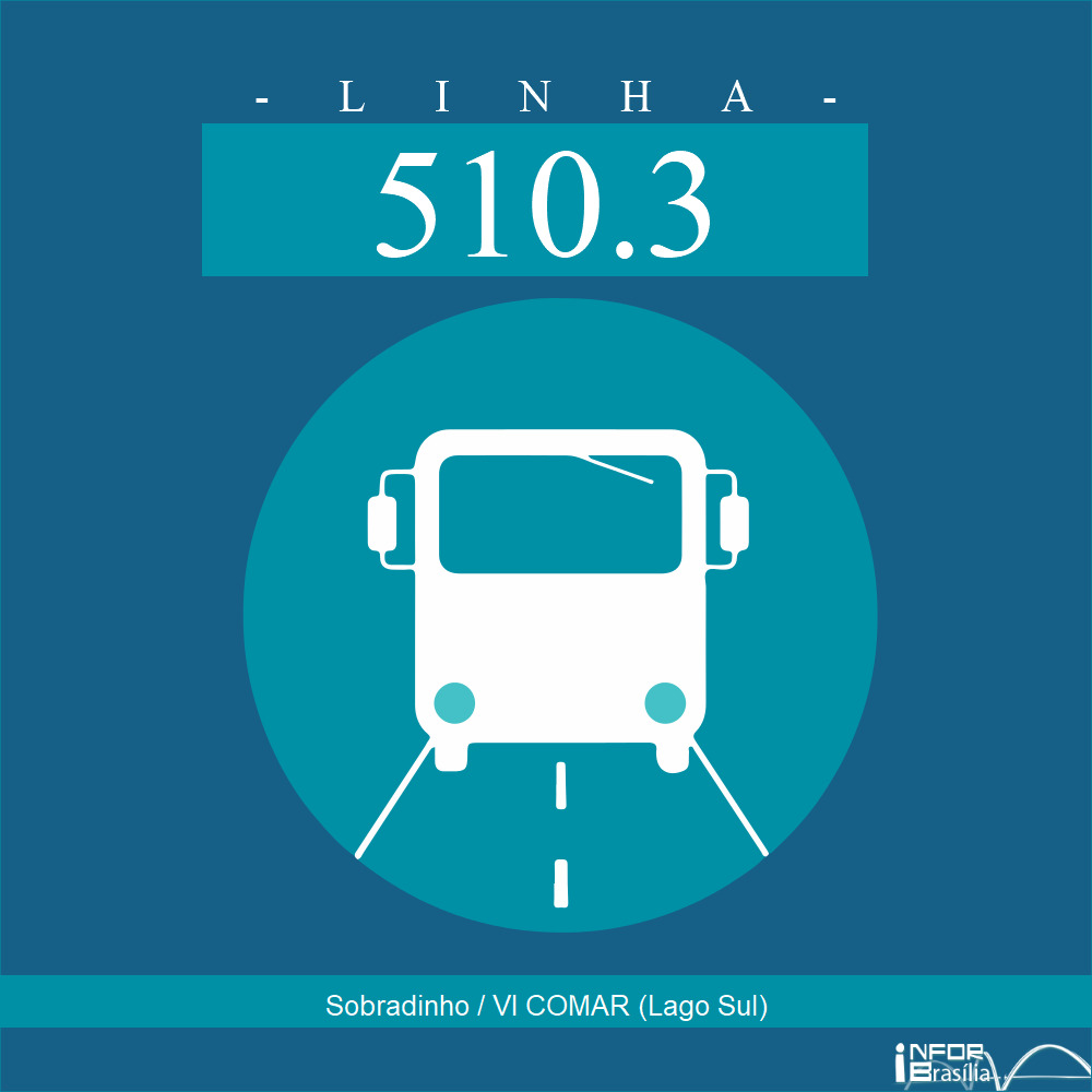 Horário de ônibus e itinerário 510.3 - Sobradinho / VI COMAR (Lago Sul)