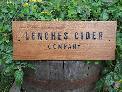 carved oak sign