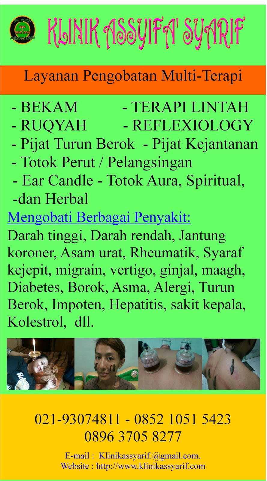 Pak Syarif Massage Bekam dan Refleksi massage Assyarif, pijat dan urut